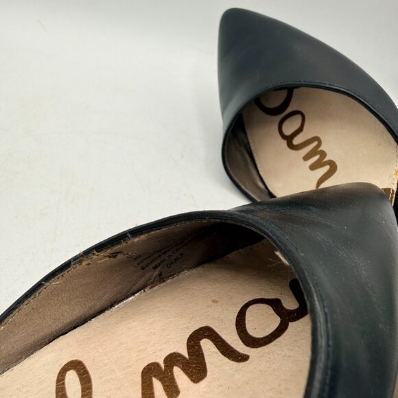 ✨ Sam Edelman “Okala” Black Leather Ankle Strap D’Orsay Heels – Size 8 – - Picture 12 of 12